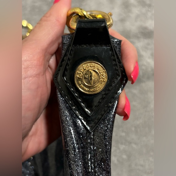 Betseyville by Betsey Johnson Black Sparkly Bag/Purse - Picture 7 of 14